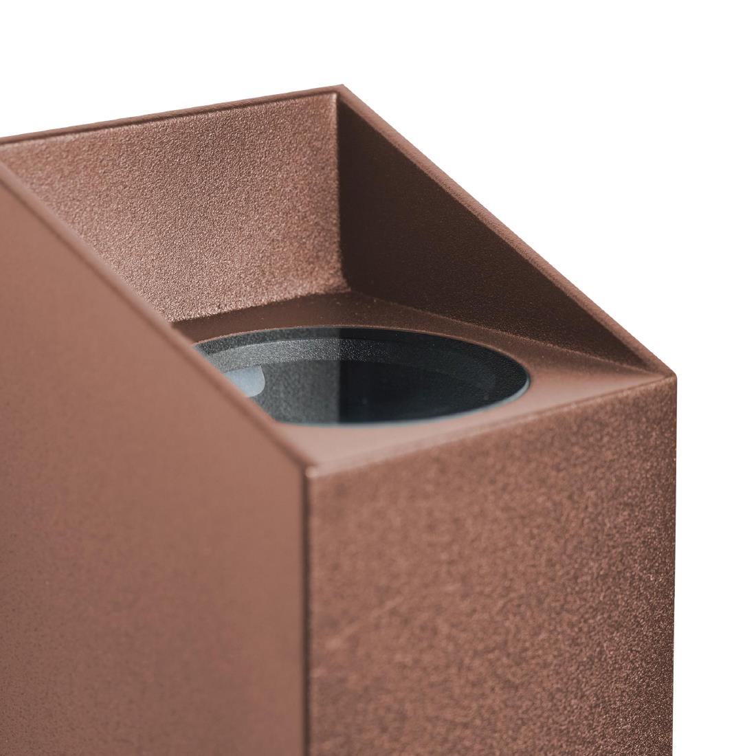 Nordlux Nico Square 22 Wall Light Rusty (JP240)