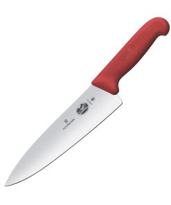 Victorinox Fibrox Straight Chefs Knife Red 20cm (JP286)
