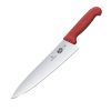 Victorinox Fibrox Straight Chefs Knife Red 25cm (JP287)