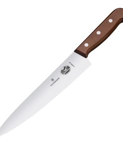 Victorinox Wood Serrated Chefs Knife 22cm (JP297)