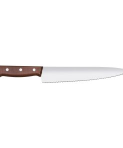 Victorinox Wood Serrated Chefs Knife 22cm (JP297)