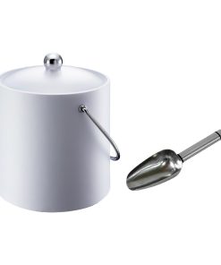 Elia Insulated Ice Bucket with Scoop White 3Ltr (JP347)