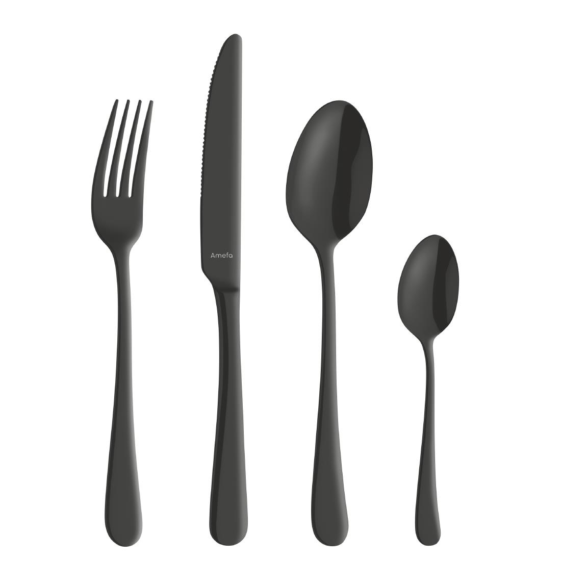 Amefa Austin Dessert Knives Black PVD 12 Pack (JP428)