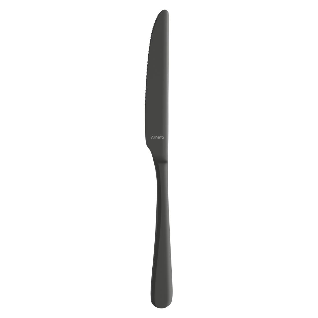 Amefa Austin Dessert Knives Black PVD 12 Pack (JP428)
