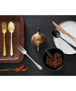 Amefa Austin Dessert Forks Black PVD 12 Pack (JP429)