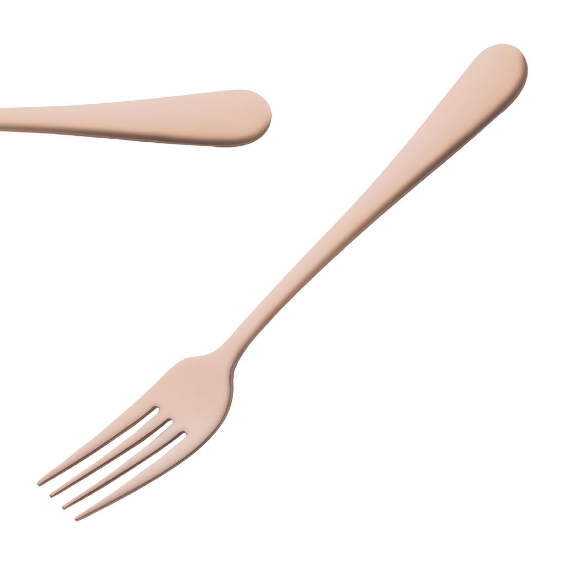 Amefa Austin Dessert Forks Copper PVD 12 Pack (JP442)