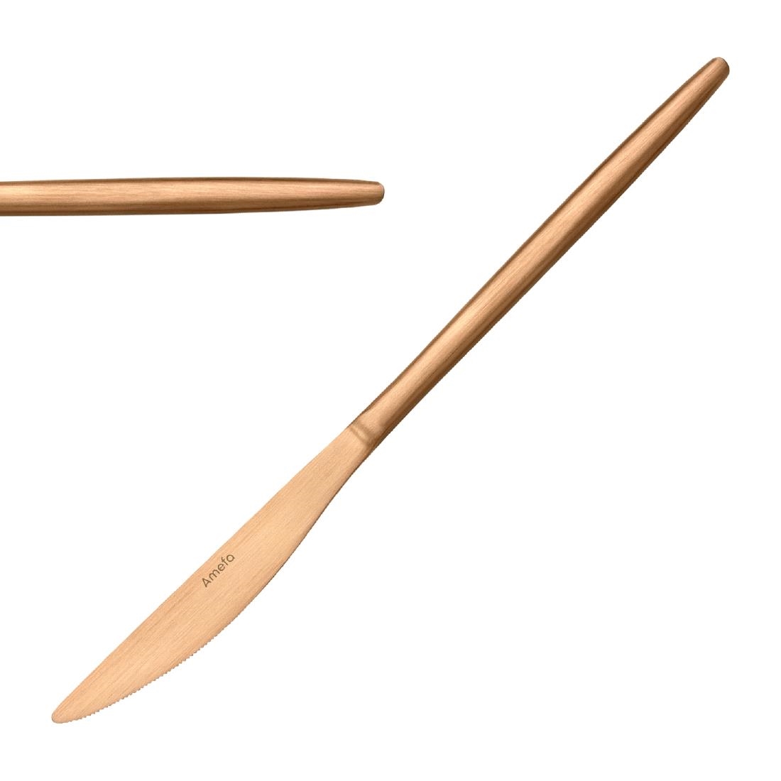 Amefa Soprano Copper Table Knives 12 Pack (JP454)