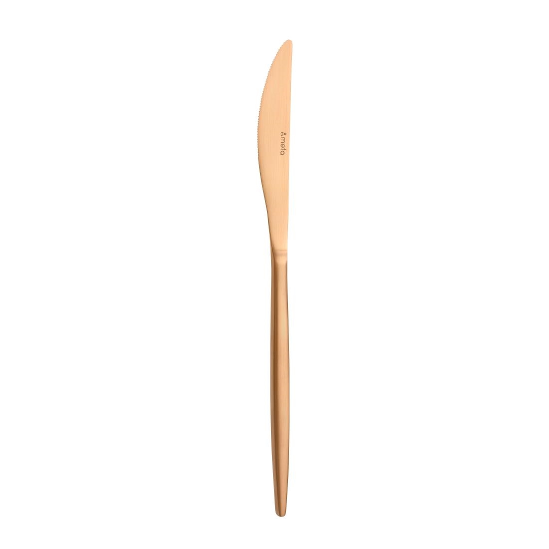 Amefa Soprano Copper Dessert Knives 12 Pack (JP457)