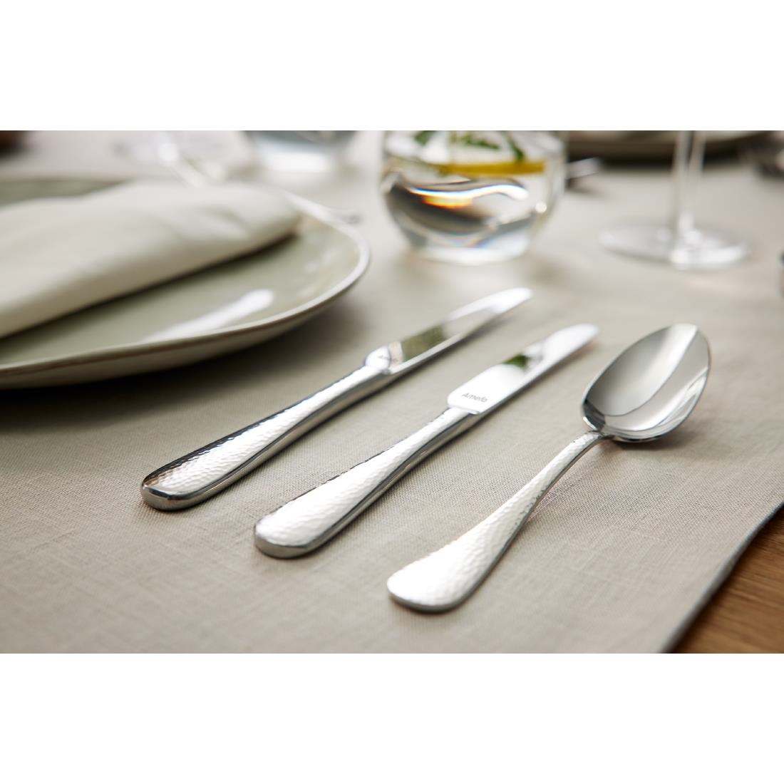 Amefa Sierra Hammered Dessert Knives 12 Pack (JP485)