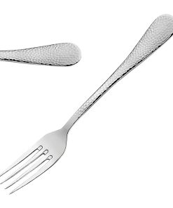 Amefa Sierra Hammered Dessert Forks 12 Pack (JP486)