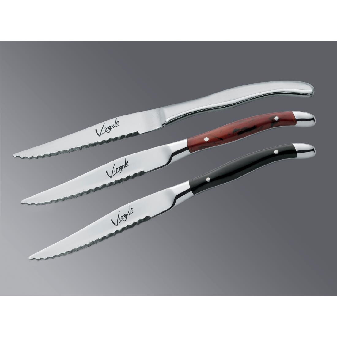 Amefa Virgule Steak Knives Mirror 12 Pack (JP498)