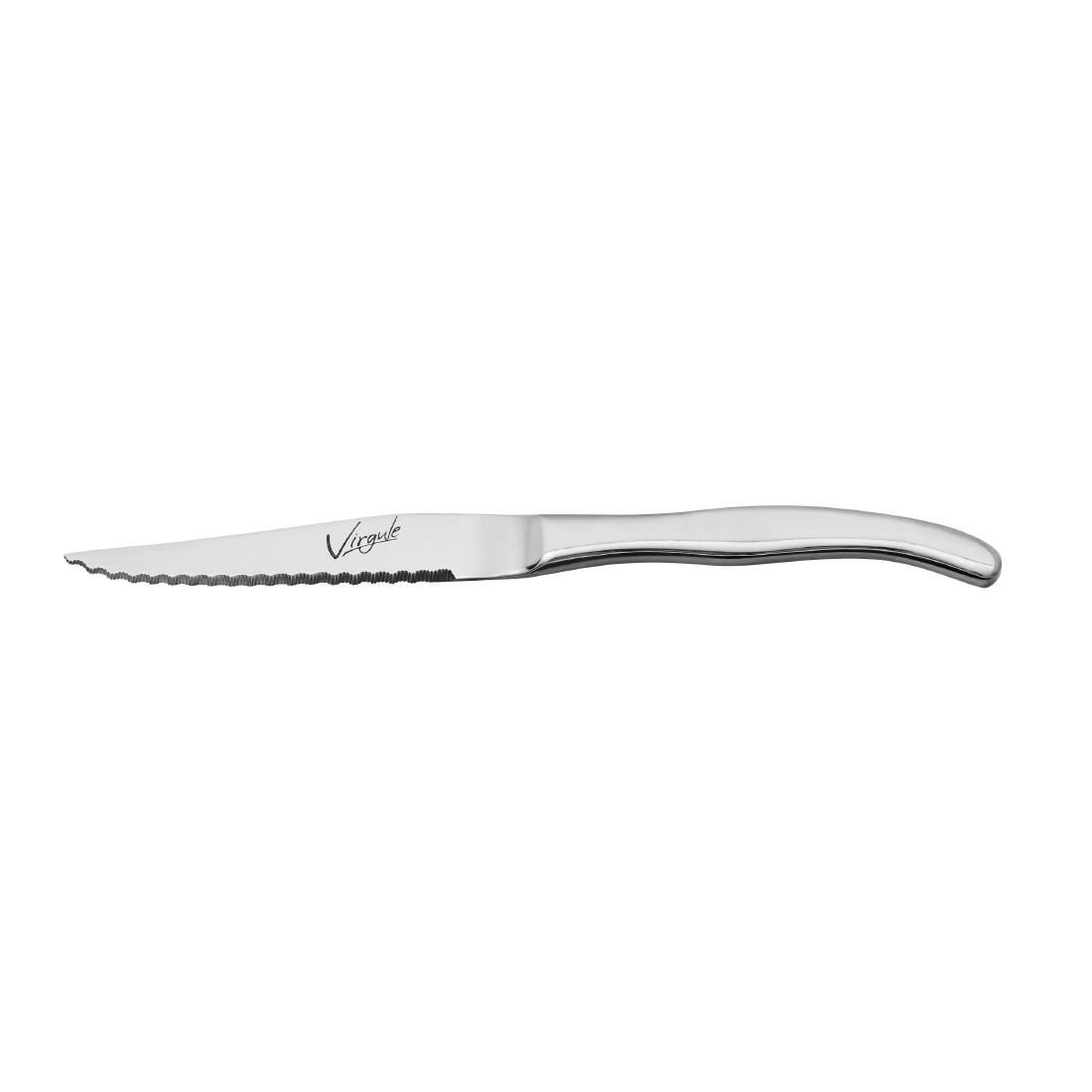 Amefa Virgule Steak Knives Mirror 12 Pack (JP498)