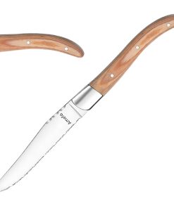 Amefa Royal Steak Knives Light Wood 6 Pack (JP499)