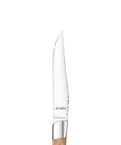 Amefa Royal Steak Knives Light Wood 6 Pack (JP499)