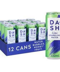 DASH Lime Sparkling Water 330ml 12 Pack (KA776)