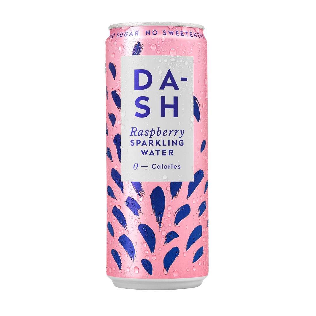 DASH Raspberry Sparkling Water 330ml 12 Pack (KA777)