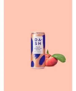 DASH Peach Sparkling Water 330ml 12 Pack (KA779)