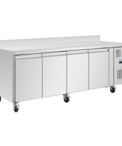 Polar U-Series Four Door Counter Fridge with Upstand 553Ltr (UA095)