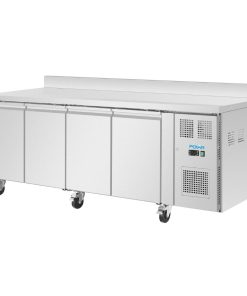 Polar U-Series Four Door Counter Fridge with Upstand 553Ltr (UA095)