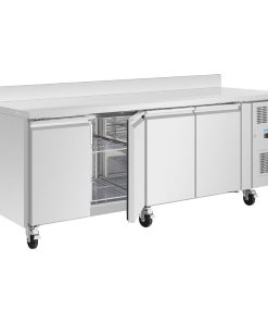 Polar U-Series Four Door Counter Fridge with Upstand 553Ltr (UA095)