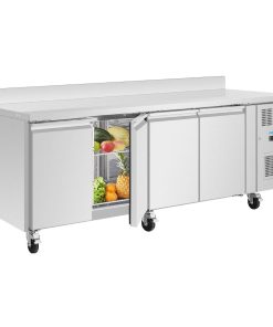 Polar U-Series Four Door Counter Fridge with Upstand 553Ltr (UA095)