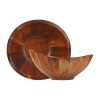 Churchill Moonstone Large Acacia Bowls 235x220mm 4 Pack (FF385)