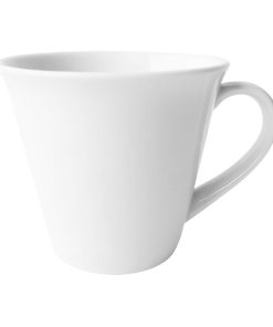Churchill Art de Cuisine Menu Porcelain Flared Tea Cups 355ml 6 Pack (FF443)