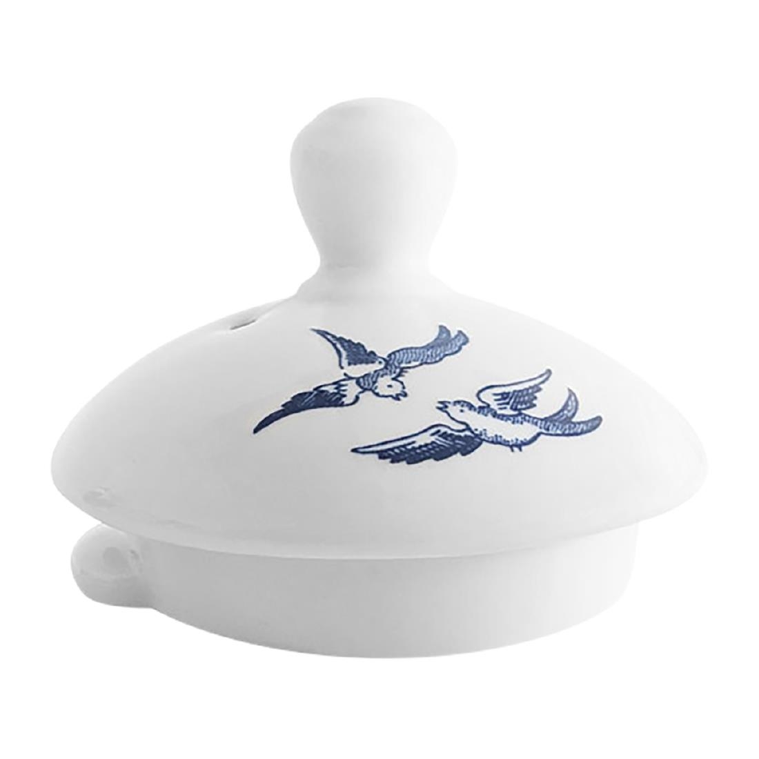 Churchill Vintage Prints Lids for 90mm Sugar Bowls Blue Willow 6 Pack (FF709)