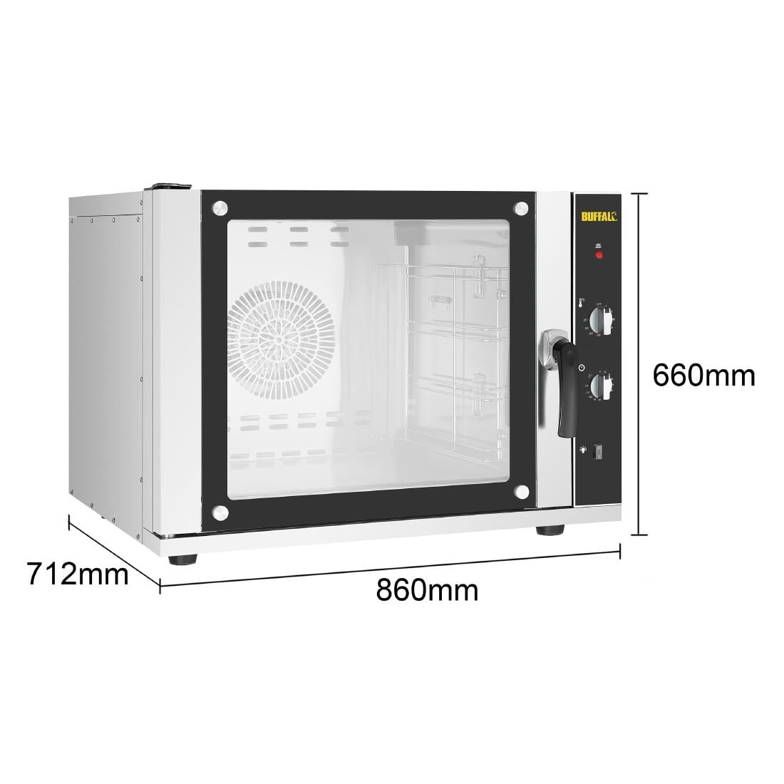 Buffalo Convection Oven - 4 x GN 1-1 (GP450)