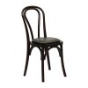 Hoop Back Dining Chairs Dark Walnut with Bison Cedar Seat 2 Pack (HX824)