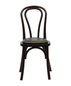 Hoop Back Dining Chairs Dark Walnut with Bison Cedar Seat 2 Pack (HX824)