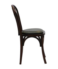 Hoop Back Dining Chairs Dark Walnut with Bison Cedar Seat 2 Pack (HX824)