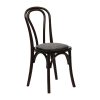 Hoop Back Dining Chairs Dark Walnut with Shetland Smoke Seat 2 Pack (HX825)