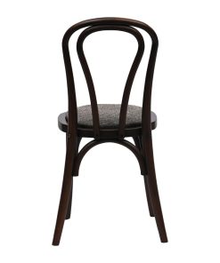 Hoop Back Dining Chairs Dark Walnut with Shetland Smoke Seat 2 Pack (HX825)