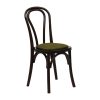 Hoop Back Dining Chairs Dark Walnut with Shetland Forest Seat 2 Pack (HX826)