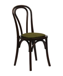 Hoop Back Dining Chairs Dark Walnut with Shetland Forest Seat 2 Pack (HX826)