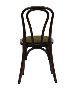 Hoop Back Dining Chairs Dark Walnut with Shetland Forest Seat 2 Pack (HX826)