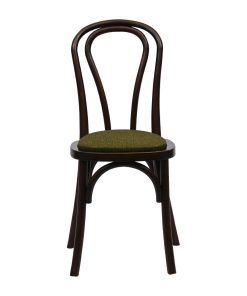 Hoop Back Dining Chairs Dark Walnut with Shetland Forest Seat 2 Pack (HX826)