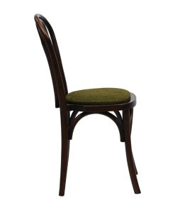 Hoop Back Dining Chairs Dark Walnut with Shetland Forest Seat 2 Pack (HX826)