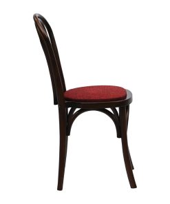 Hoop Back Dining Chairs Dark Walnut with Shetland Scarlett Seat 2 Pack (HX827)