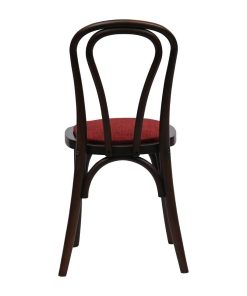 Hoop Back Dining Chairs Dark Walnut with Shetland Scarlett Seat 2 Pack (HX827)