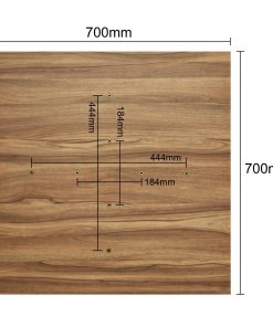 Bolero Beaufort Pre-Drilled Square Table Top 700mm (JK352)