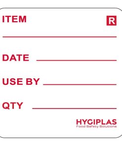 Hygiplas Removable Food Prep Labels 35x35mm 1000 Pack (JK657)