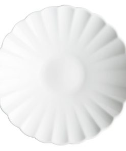 Olympia Bloom Scalloped Pasta Bowls White 260mm 4 Pack (JK876)