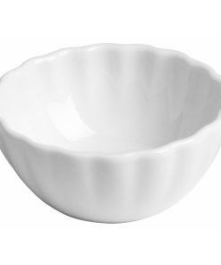 Olympia Bloom Scalloped Dipping Dishes White 75mm 12 Pack (JK877)