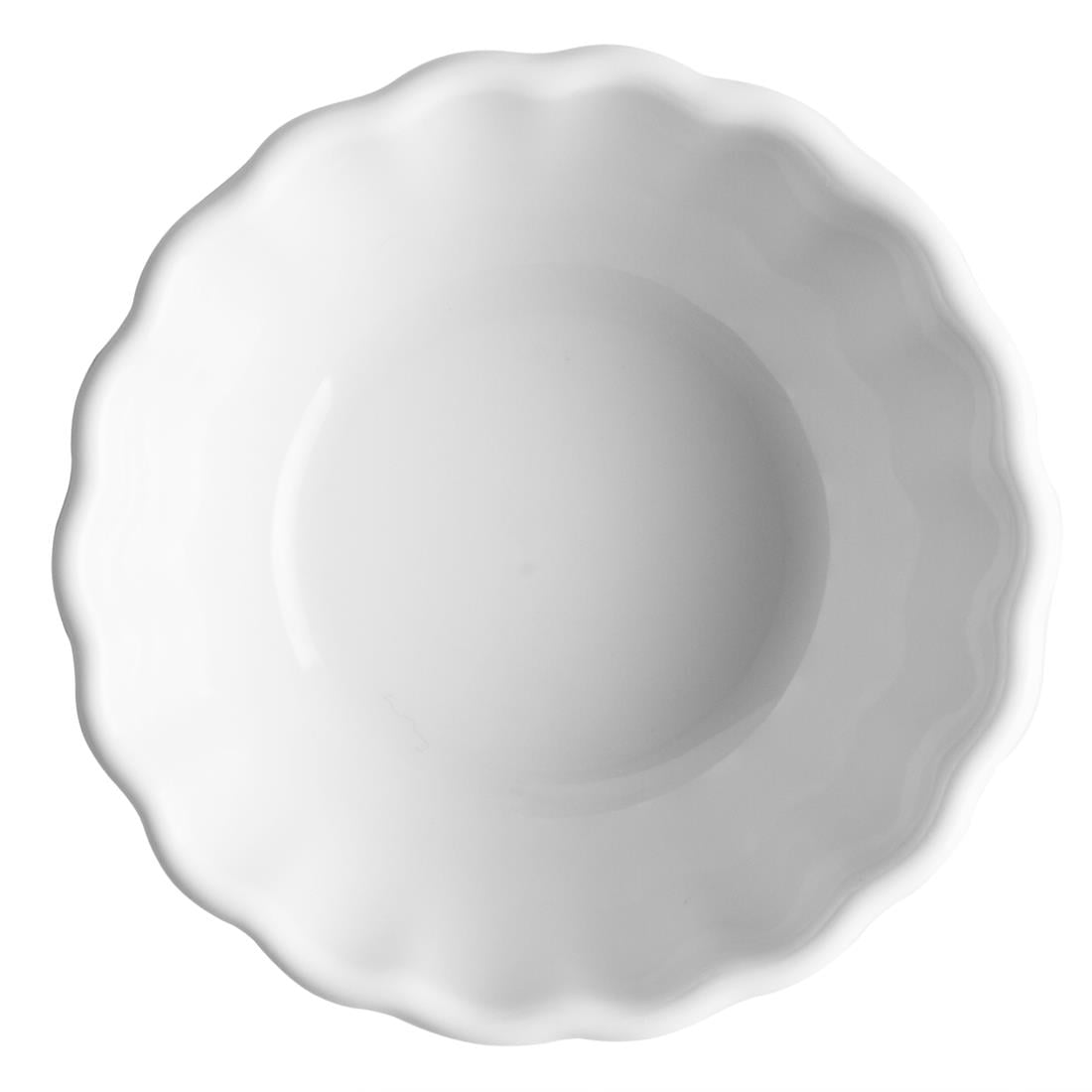 Olympia Bloom Scalloped Dipping Dishes White 75mm 12 Pack (JK877)
