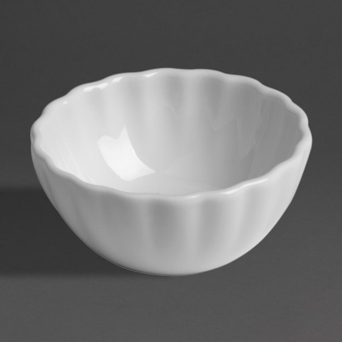 Olympia Bloom Scalloped Dipping Dishes White 75mm 12 Pack (JK877)