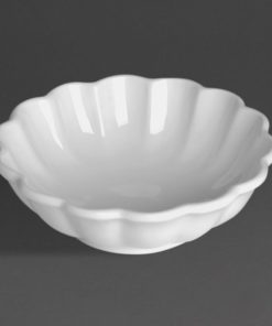 Olympia Bloom Scalloped Small Bowls White 130mm 6 Pack (JK878)