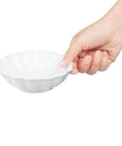 Olympia Bloom Scalloped Small Bowls White 130mm 6 Pack (JK878)