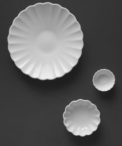 Olympia Bloom Scalloped Small Bowls White 130mm 6 Pack (JK878)